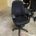 Black Adjustable Office Task Chair with Arms